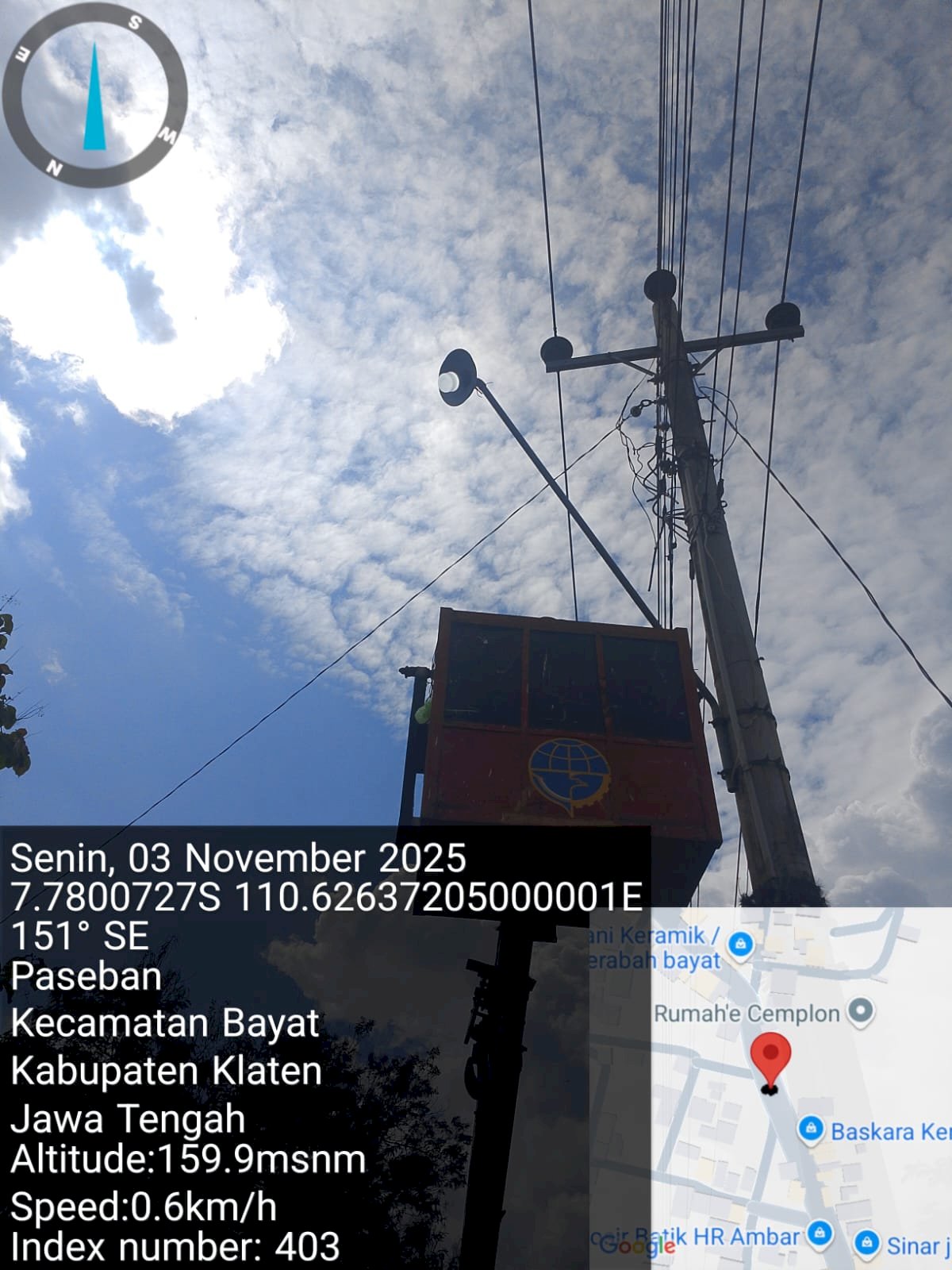 Lampu Tanjakan Melikan Wedi Terang Maksimal! Dishub Klaten Ganti dengan Fitting E27 & LED 40W