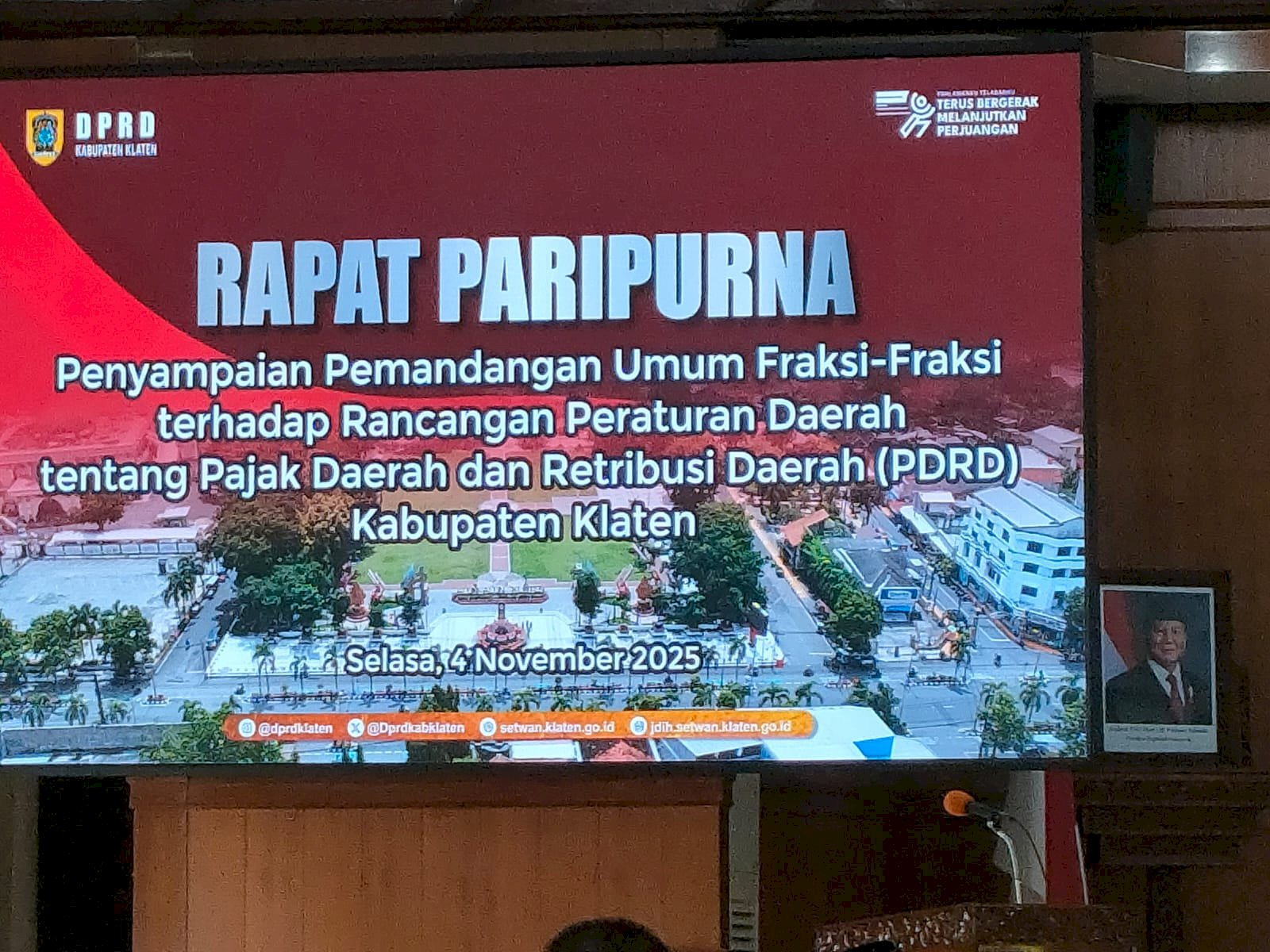 Rapat Paripurna DPRD Klaten Bahas PDRD: Pajak dan Retribusi Daerah untuk Kemajuan Bersama