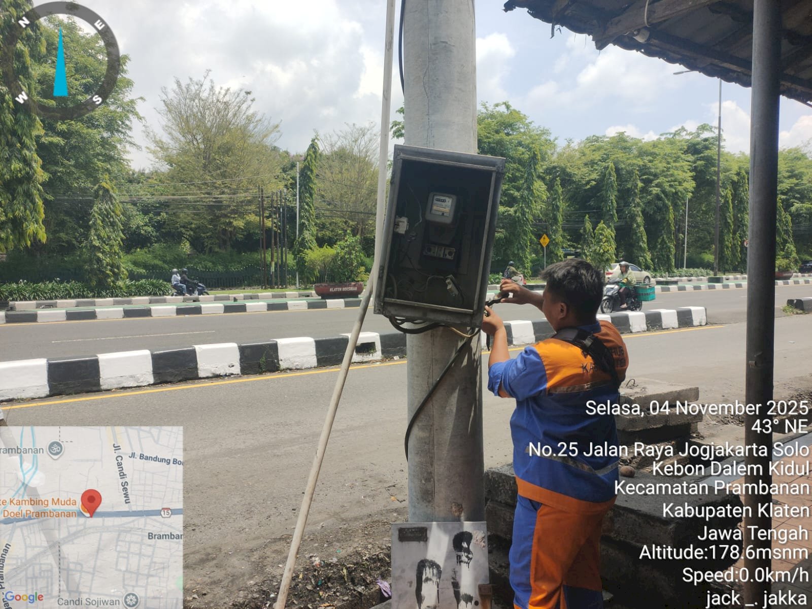Tindak Lanjut Aduan PJU di Area Candi Prambanan via Lapormasbup