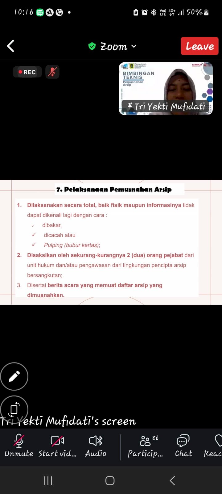 Tingkatkan Kompetensi Pengelola Arsip! Dinas Perhubungan Ikuti Bimtek Pemusnahan Arsip Daring Bersertifikat ANRI