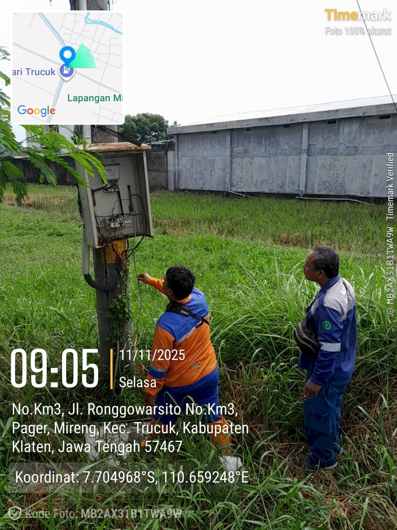 Terang Terang Lagi! Tim PJU Dishub Layani Service Jaringan Induk Lampu di Perempatan Hawe Trucuk