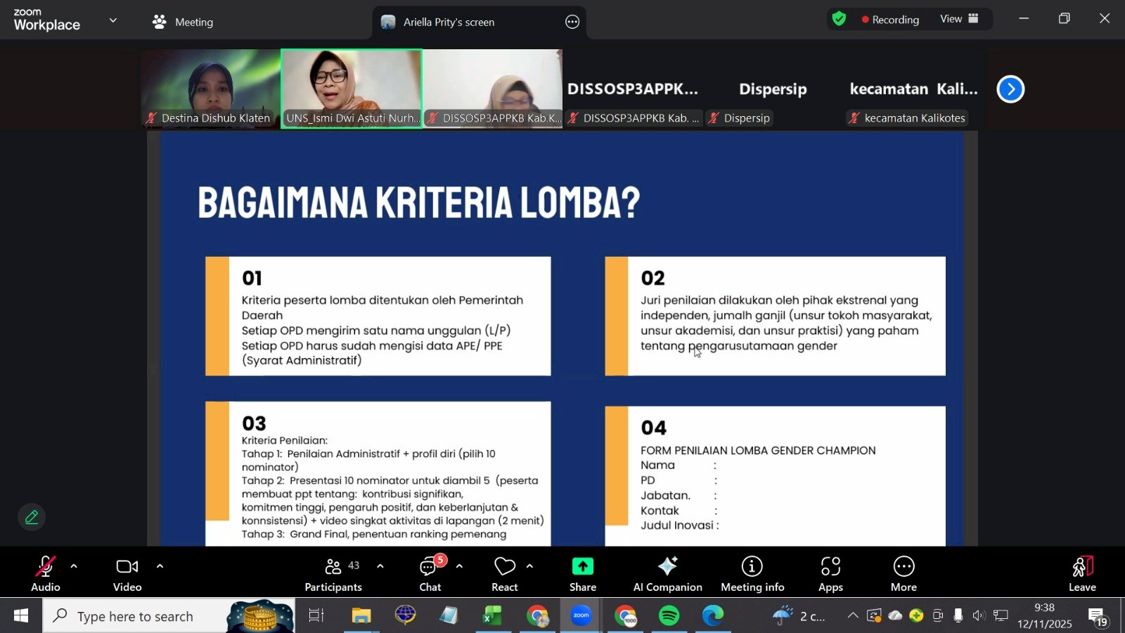 Klaten Siap Taklukkan Penghargaan Gender Champion 2025 Lewat Strategi Terpadu Pengarusutamaan Gender