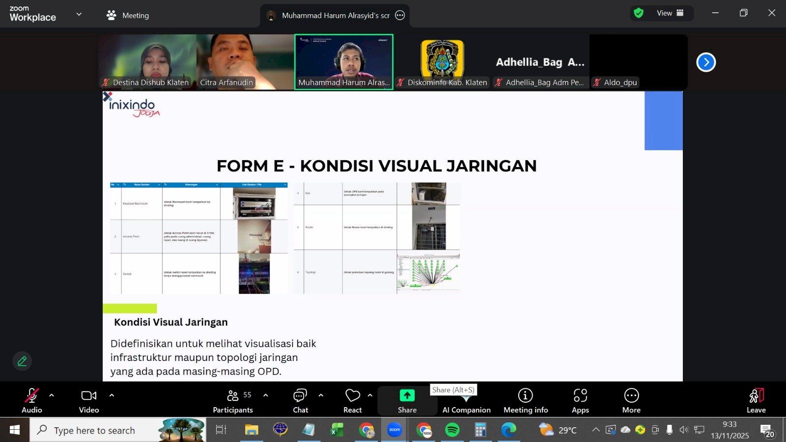 Dinas Perhubungan Responsif! Selesaikan Pengisian Data Infrastruktur Jaringan untuk Akselerasi Transformasi Digital Klaten