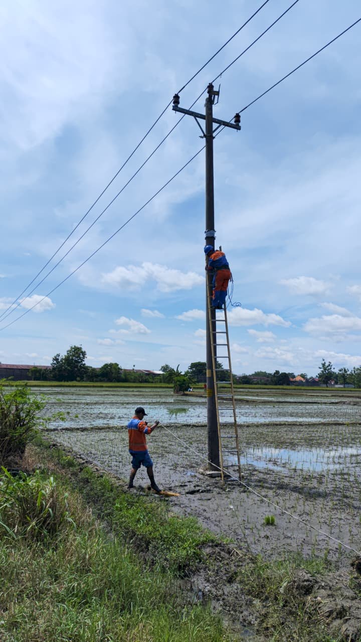 Terangi Jalan, Percantik Kota: Tim PJU Dinas Perhubungan Klaten Pasang Ornamen Lampu di 9 Titik Strategis Ruas Delanggu-Sigayor