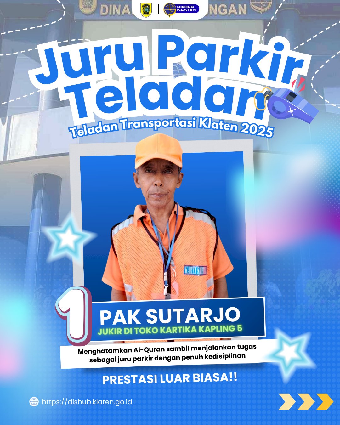 Dari Kapling Parkir ke Panggung Penghargaan: Bagaimana Pak Sutarjo Membuktikan Bahwa Profesionalisme Sejati Tidak Mengenal Status