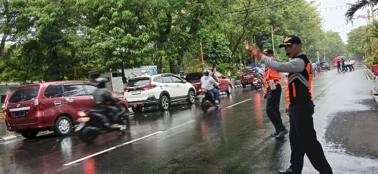 Dalops Klaten Curi Perhatian dengan Manajemen Lalu Lintas Profesional di Silaturahmi Bupati, Bukti Dedikasi Tanpa Henti