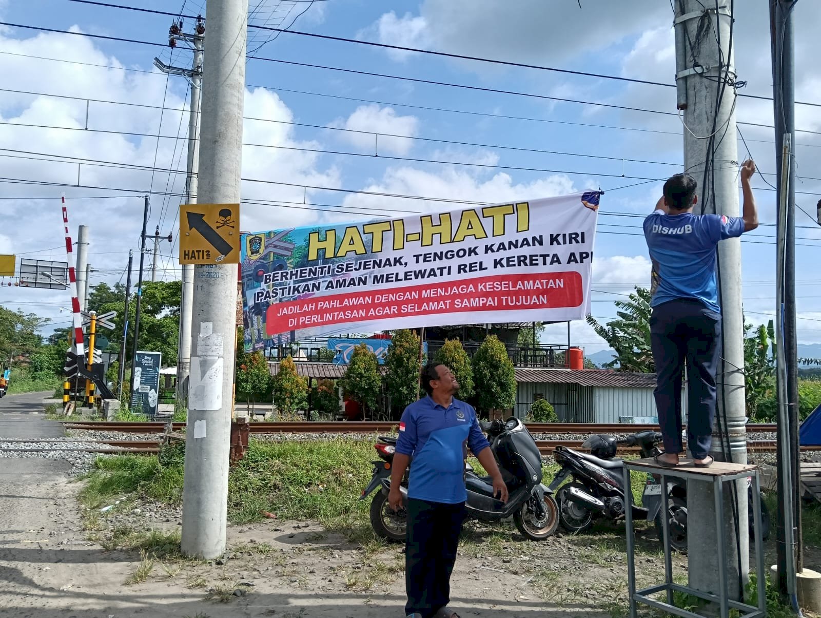 Kampanye Keselamatan Rel Kereta Api Dimulai, Dinas Perhubungan Klaten Beri Pesan Tegas ke Penggguna Jalan