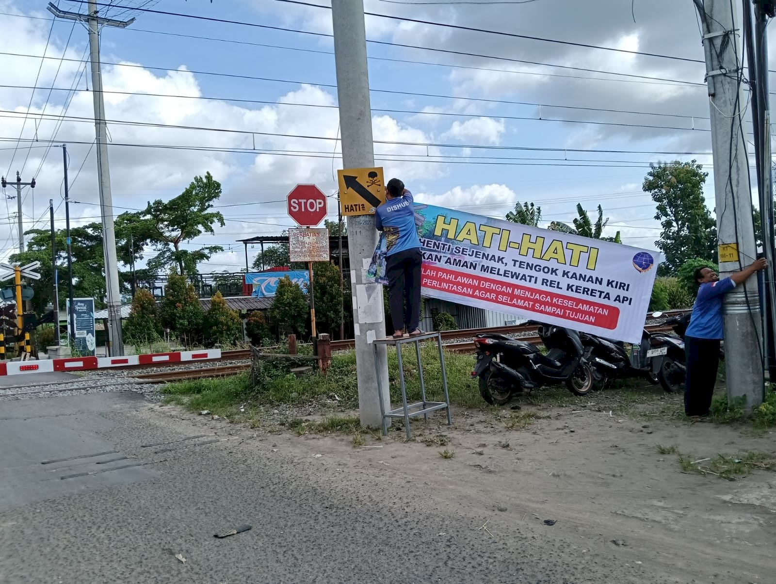 Kampanye Keselamatan Rel Kereta Api Dimulai, Dinas Perhubungan Klaten Beri Pesan Tegas ke Penggguna Jalan