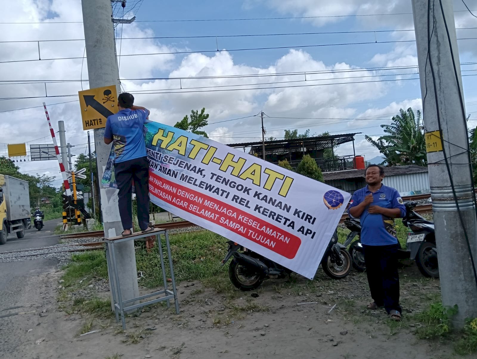 Kampanye Keselamatan Rel Kereta Api Dimulai, Dinas Perhubungan Klaten Beri Pesan Tegas ke Penggguna Jalan