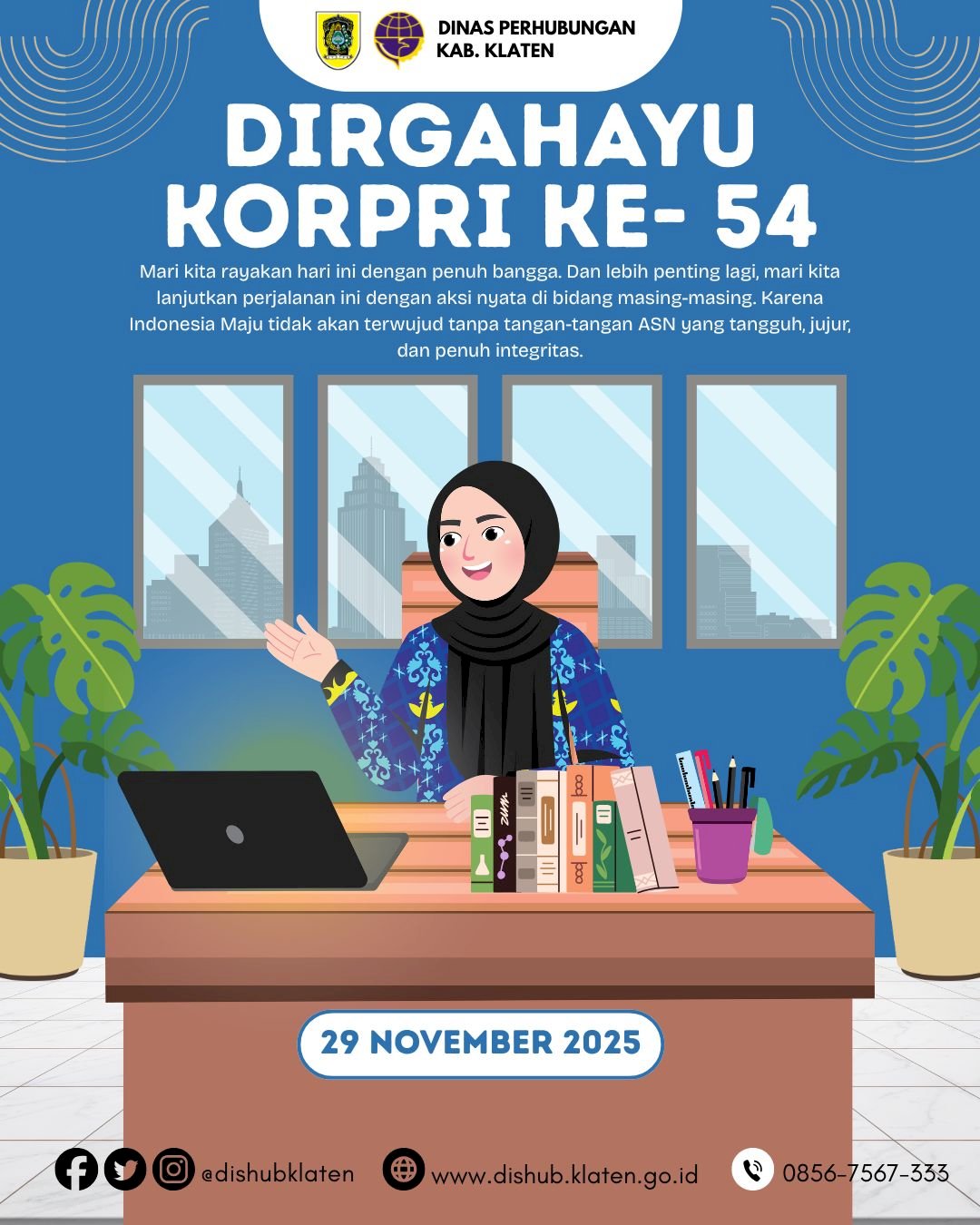 HUT KORPRI 2025: Dishub Klaten Bikin Janji, Transportasi Berdaulat Jadi Modal Indonesia Maju