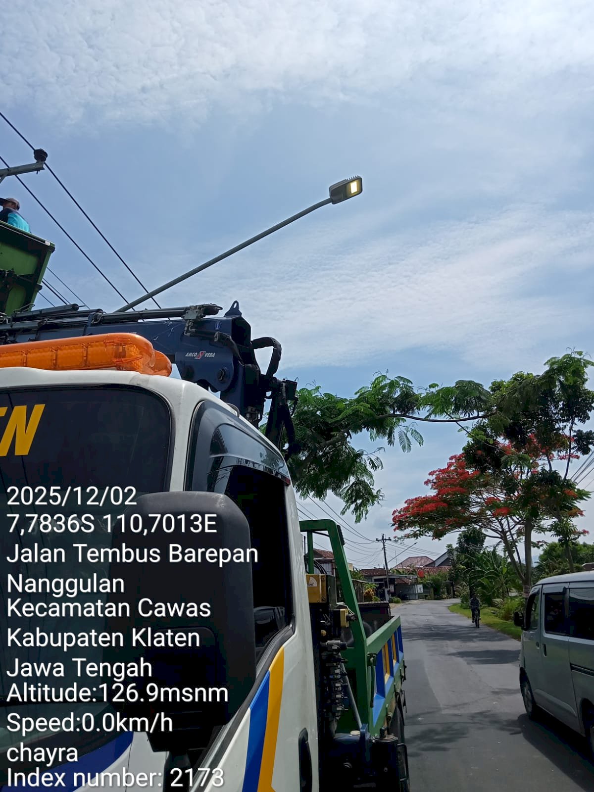 Pemeliharaan PJU di Nanggulan Terus Diperkuat, Dishub Klaten Pastikan Jalan Terang Benderang Untuk Keselamatan Masyarakat