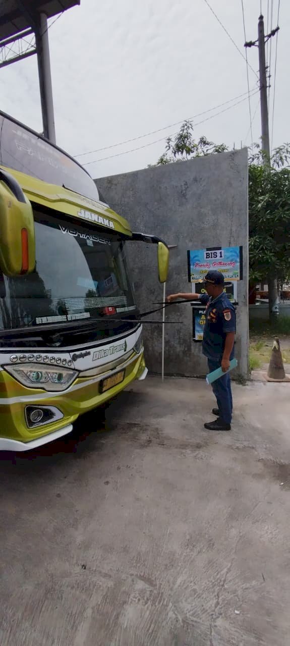 Ramp Check Ketat Bus di Klaten, Kepala Dishub Pastikan Kendaraan Umum Aman untuk Penumpang
