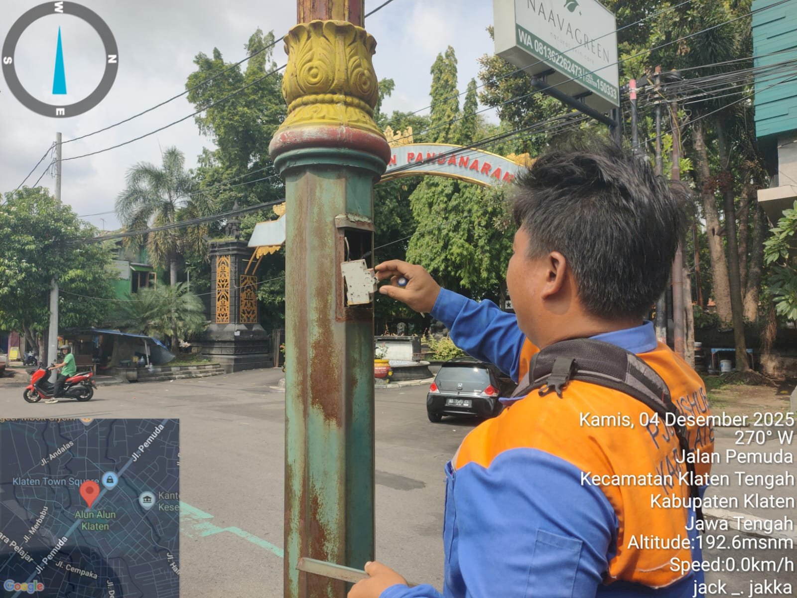 Jalan Pemuda Klaten Lebih Stabil, Dishub Layani Perawatan MCB di Lima Titik PJU