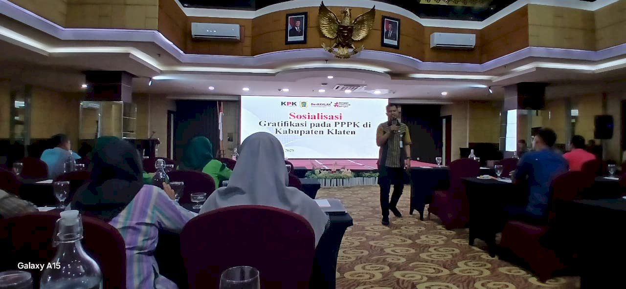 Komitmen Bersih Dimulai dari Sini, Dishub Klaten Ikuti Sosialisasi Gratifikasi PPPK