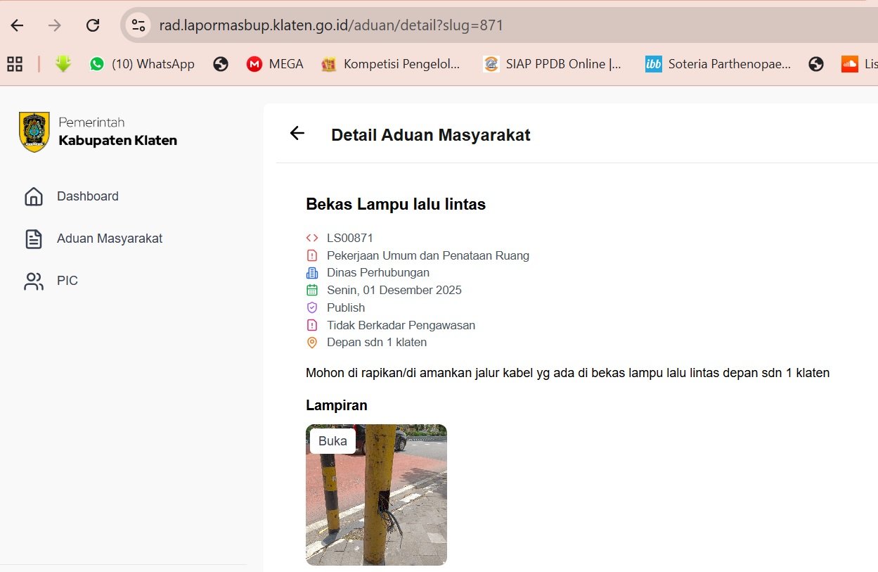 Dari Aduan Warga hingga Perbaikan Cepat: Kabel di SDN 1 Klaten Sekarang Aman Dikelola Dishub Klaten