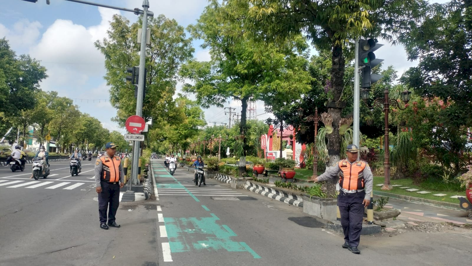 Dishub Klaten Jaga Kelancaran Upacara KORPRI Ke-54, Pengaturan Lalin Maksimal di Pintu Masuk Pemda