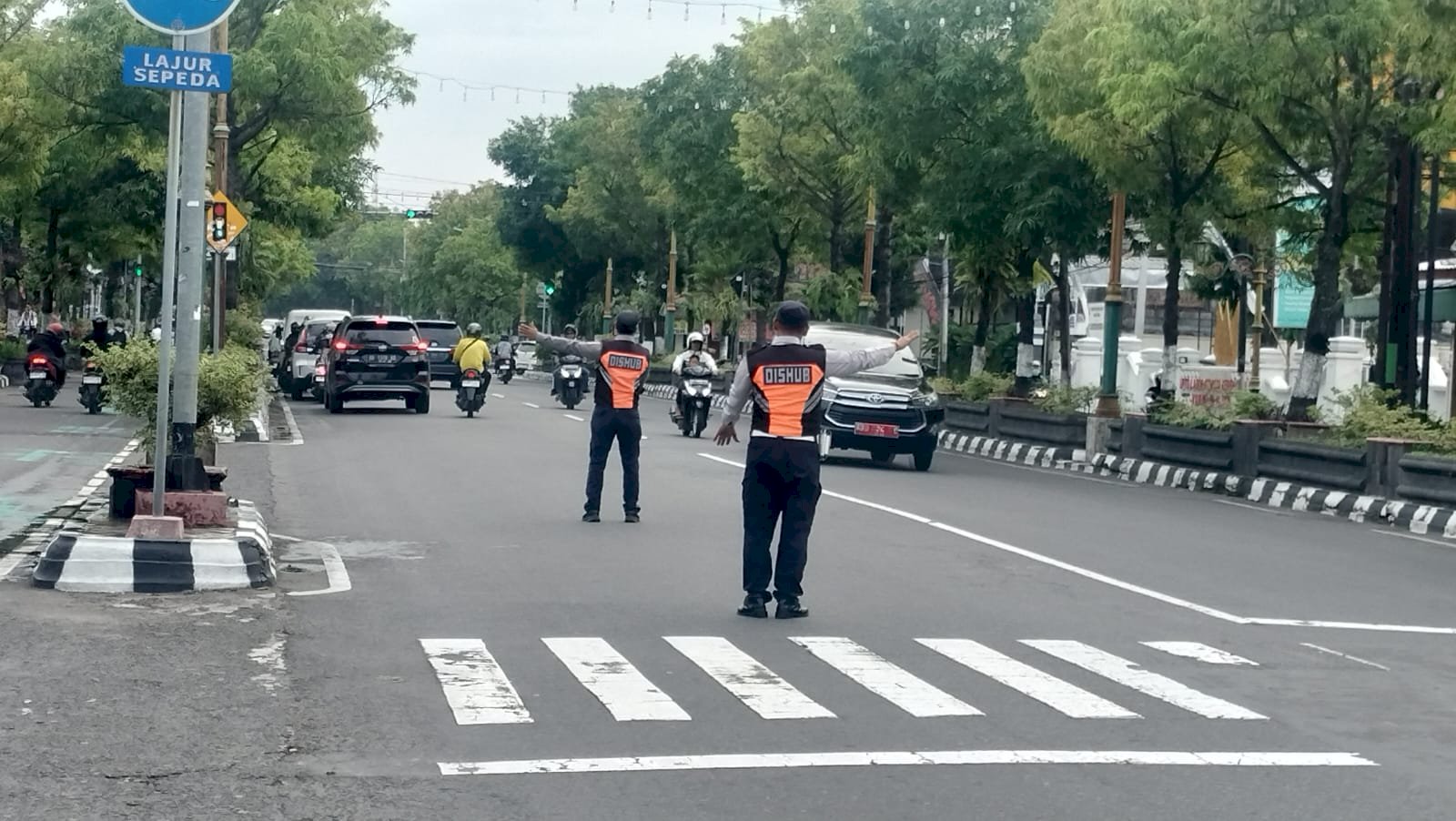 Dishub Klaten Jaga Kelancaran Upacara KORPRI Ke-54, Pengaturan Lalin Maksimal di Pintu Masuk Pemda