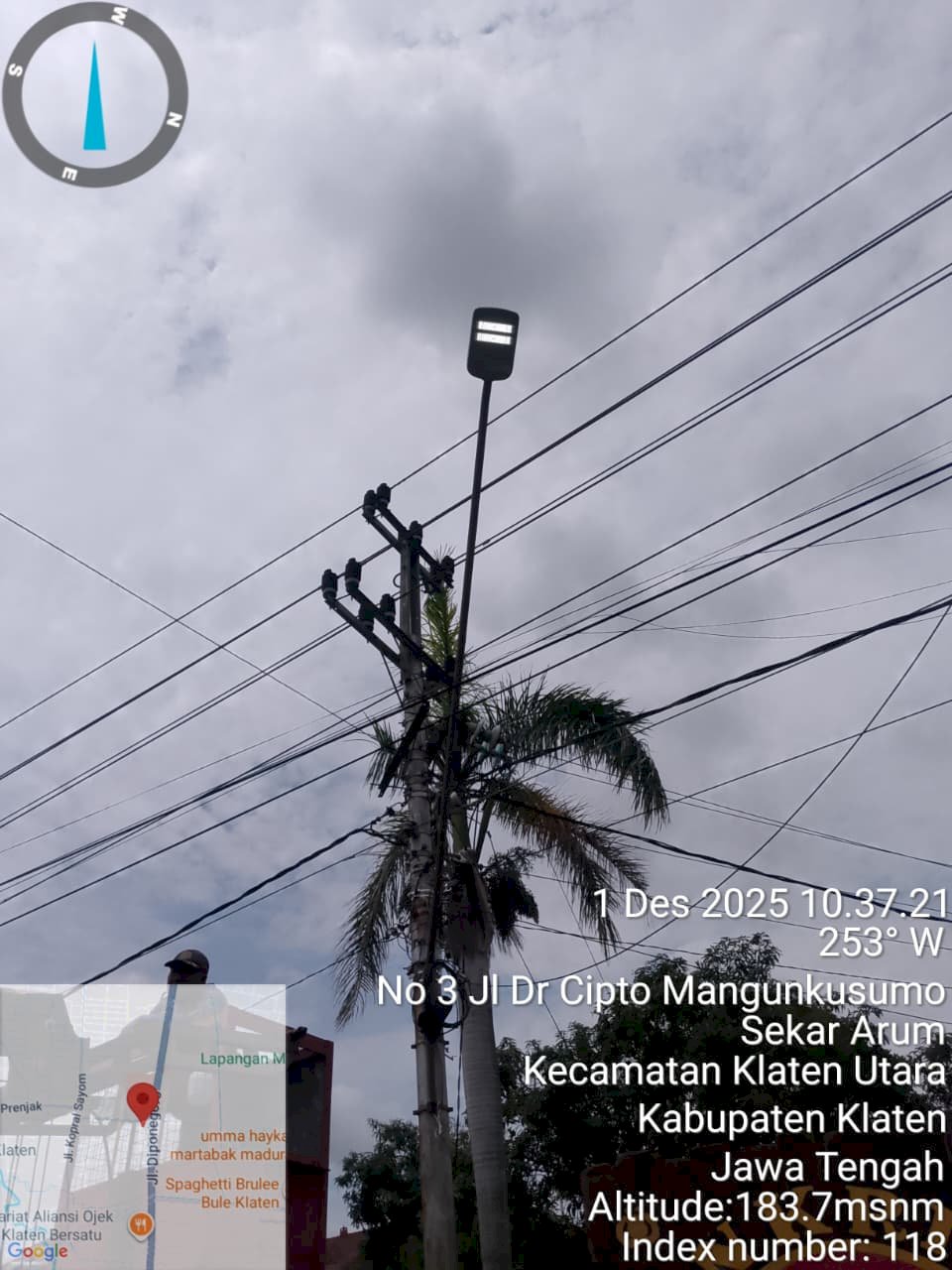 Sirkuit Terang Polres Klaten, Tim PJU Ganti Kabel Sistem Penerangan dengan Presisi Tinggi