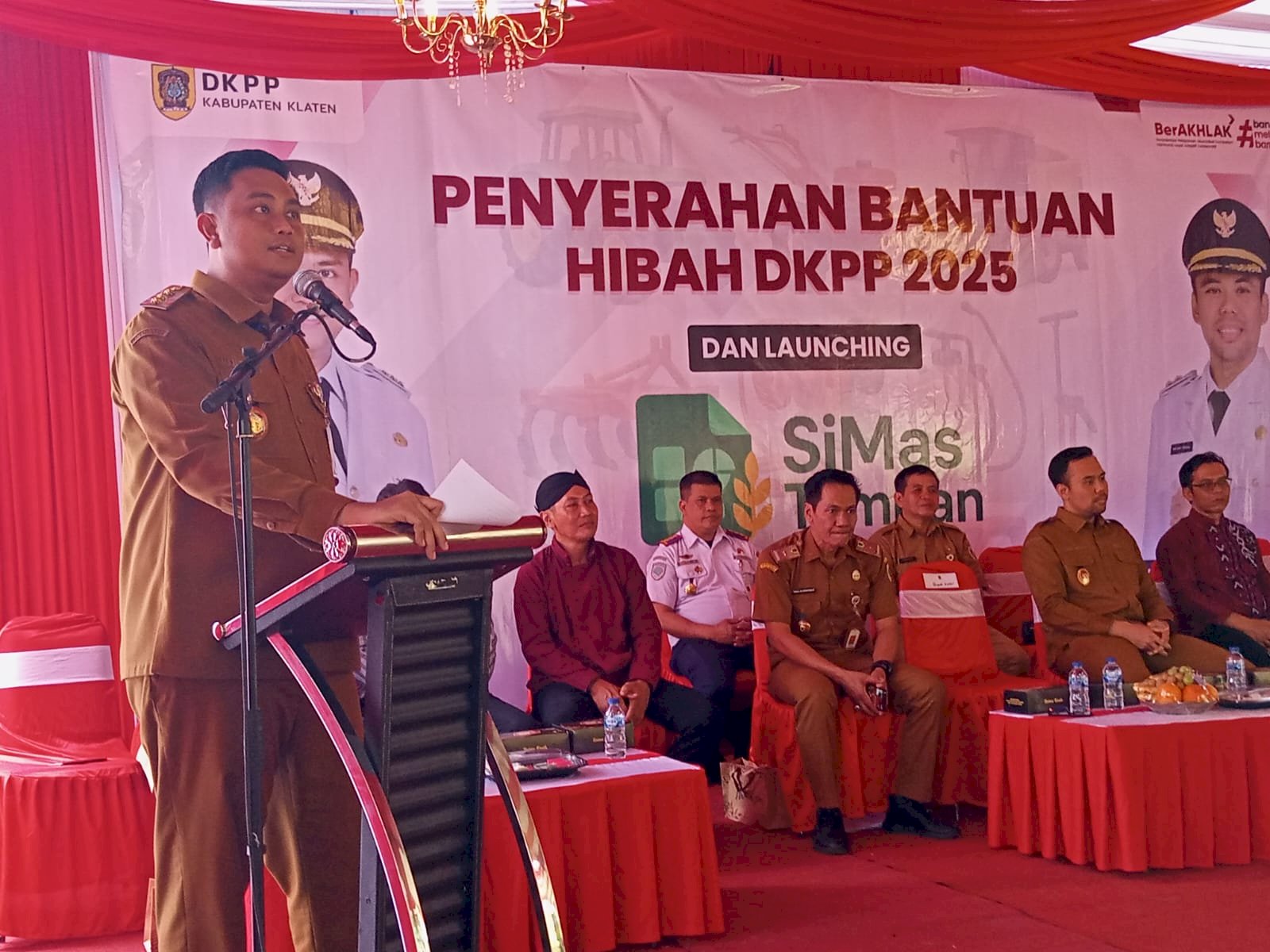 Dukungan Penuh untuk Pertanian Maju, Dishub Klaten Hadiri Penyerahan Hibah DKPP dan Launching SiMas Tampan