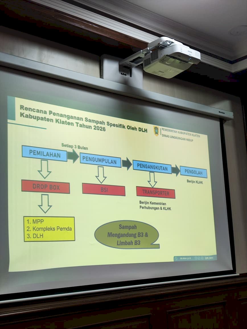 Wujud Komitmen Lingkungan, Dishub Klaten Ikuti Sosialisasi Pengelolaan Sampah B3 dan Limbah B3