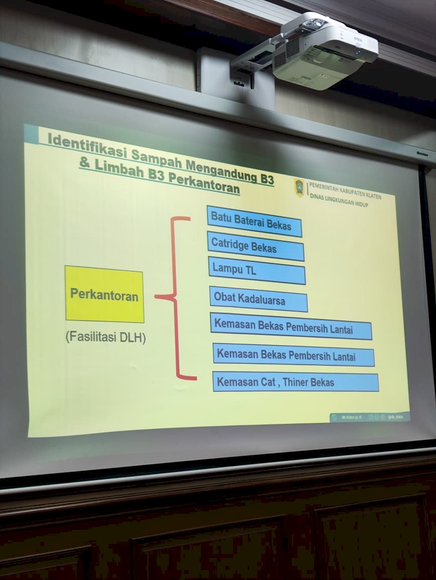 Wujud Komitmen Lingkungan, Dishub Klaten Ikuti Sosialisasi Pengelolaan Sampah B3 dan Limbah B3