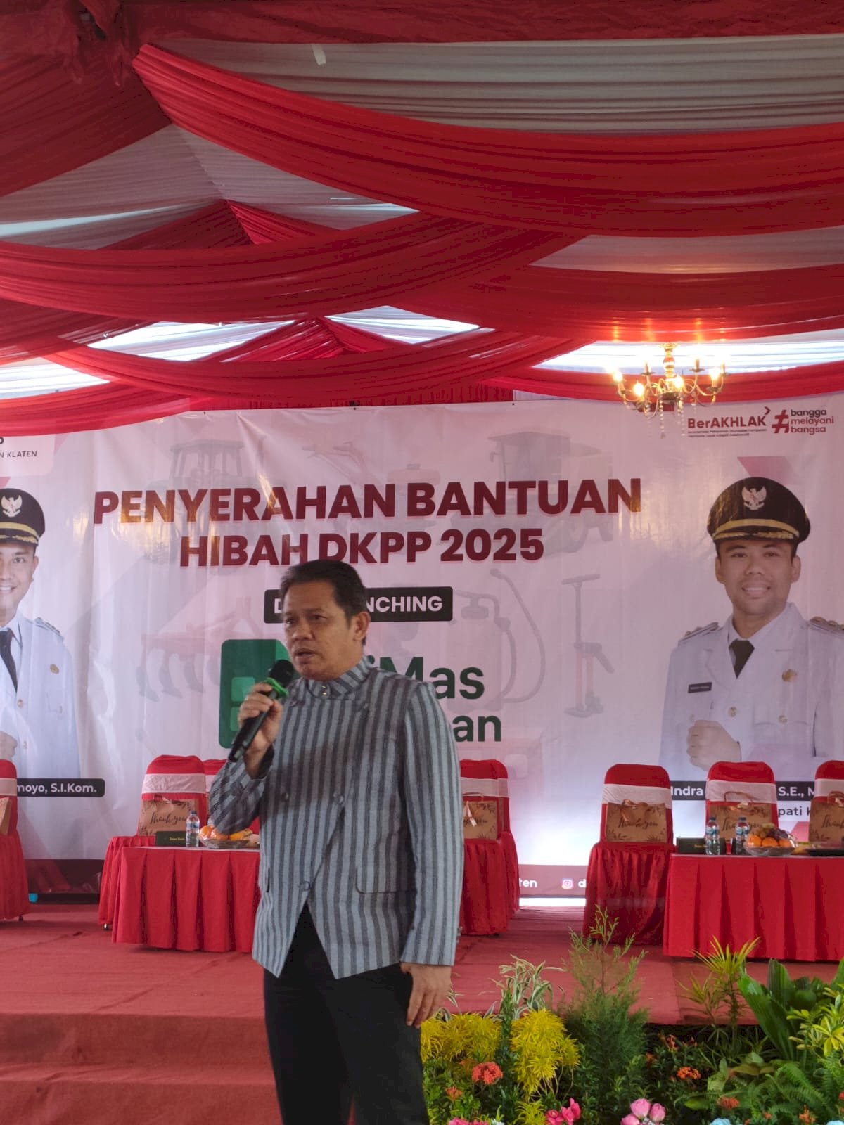 Dukungan Penuh untuk Pertanian Maju, Dishub Klaten Hadiri Penyerahan Hibah DKPP dan Launching SiMas Tampan