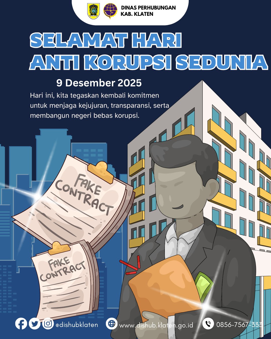 Dishub Klaten Tegaskan Komitmen Anti Korupsi di Tahun 2025