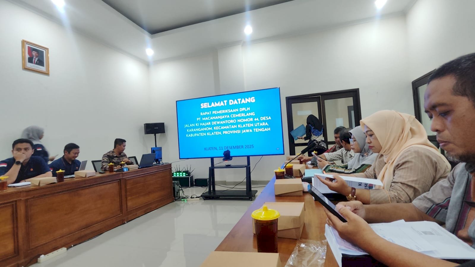 Berpartisipasi Dalam Pemantauan Perkembangan Bisnis , Dishub Klaten Selesaikan Pemeriksaan DPLH PT Macanan Jaya Cemerlang