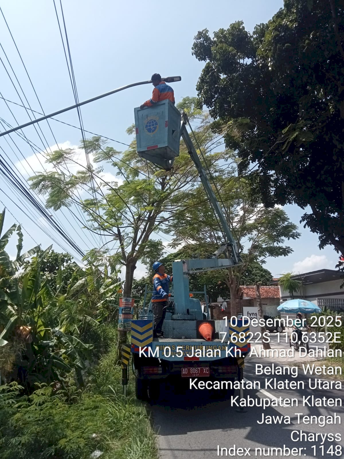 Jalan RSI-Drono Bersinar Optimal, PJU Pasang LED 60W di Empat Titik Strategis