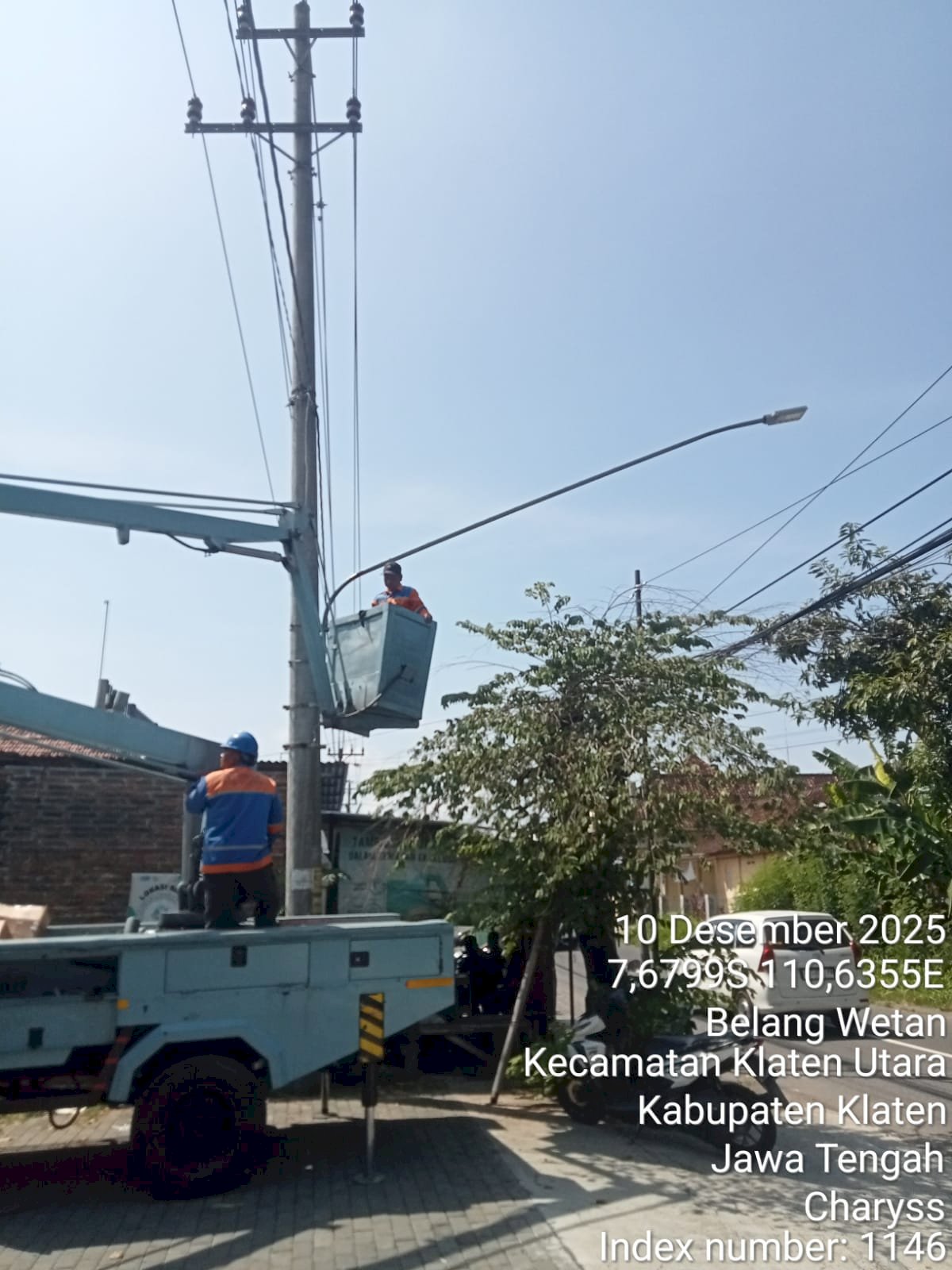 Jalan RSI-Drono Bersinar Optimal, PJU Pasang LED 60W di Empat Titik Strategis