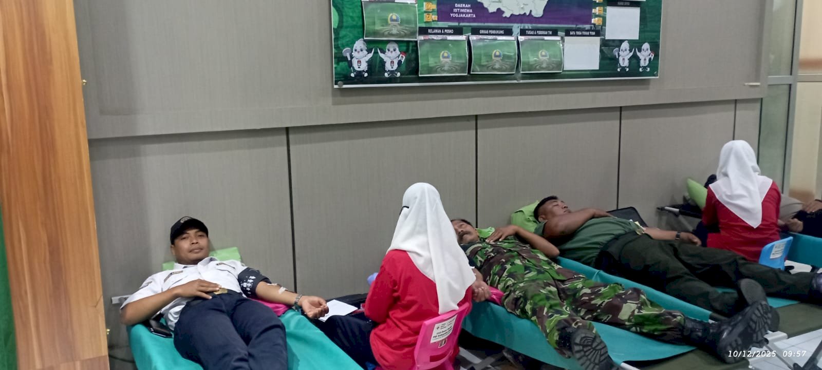 Solidaritas Kemanusiaan, Pegawai Dishub Klaten Ikut Donor Darah Sambut Hari Juang TNI AD