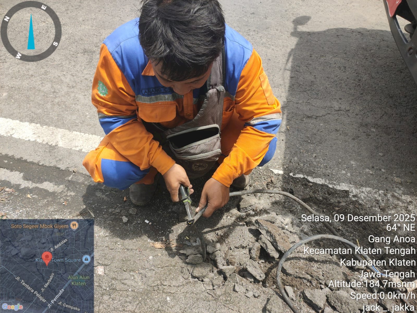 Jaringan Listrik PJU Andalas Kembali Pulih, Kabel Terbakar dan Ganti Lampu LED 60 Watt diatasi oleh Tim PJU