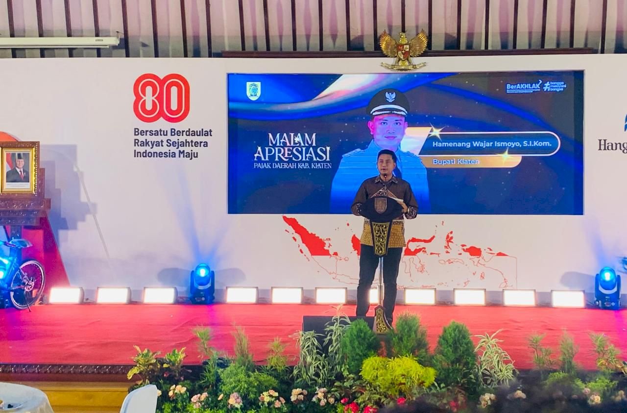 Bupati Klaten Hadir di Momentum Penghargaan Sektor Pajak, Tim Keamanan Siap Layani