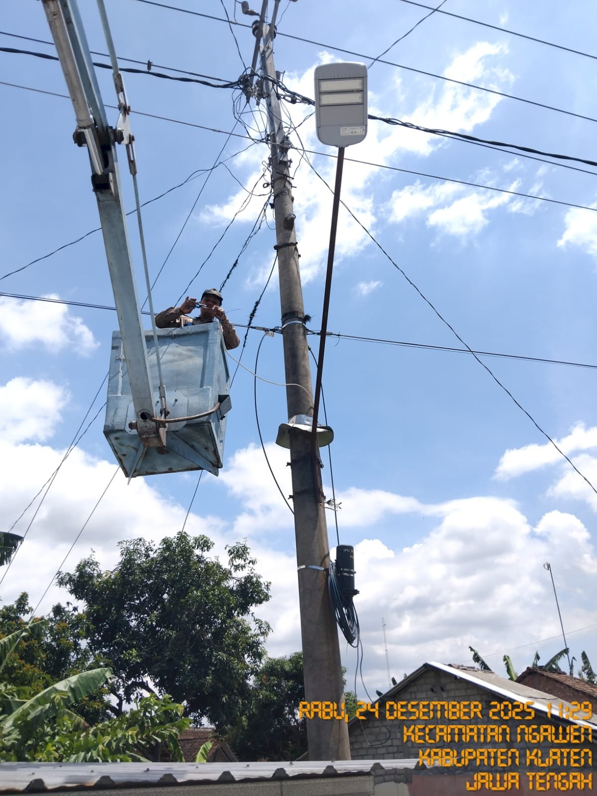 Jalan Ngupit Kembali Terang Benderang! Tim PJU Dishub Klaten Sukses Atasi Gangguan di Dua Titik