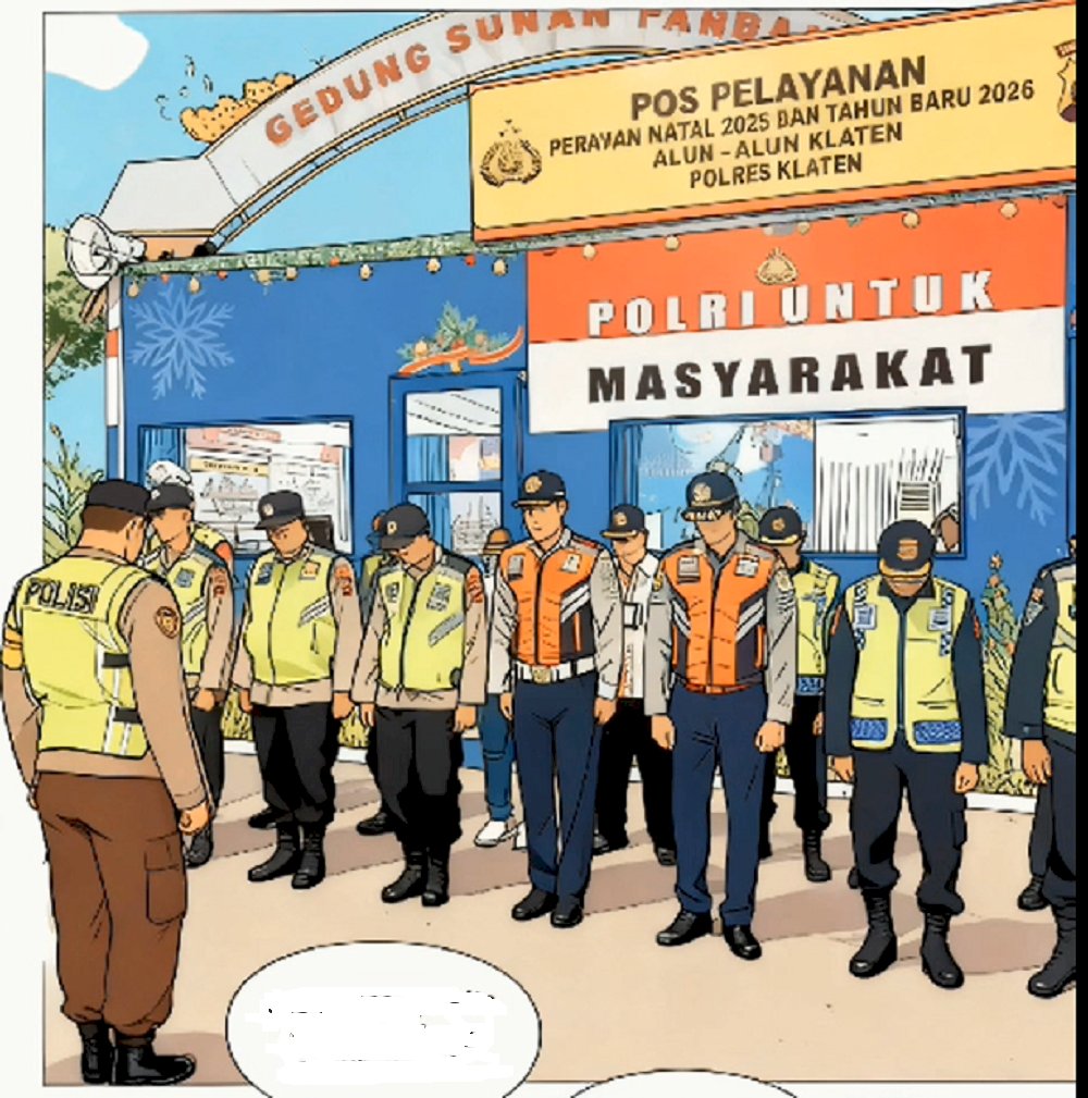 Hari Natal di Alun-Alun Klaten: Ramai Lancar! Bp Nuryadi Lapor Kondisi Lalin Terkendali