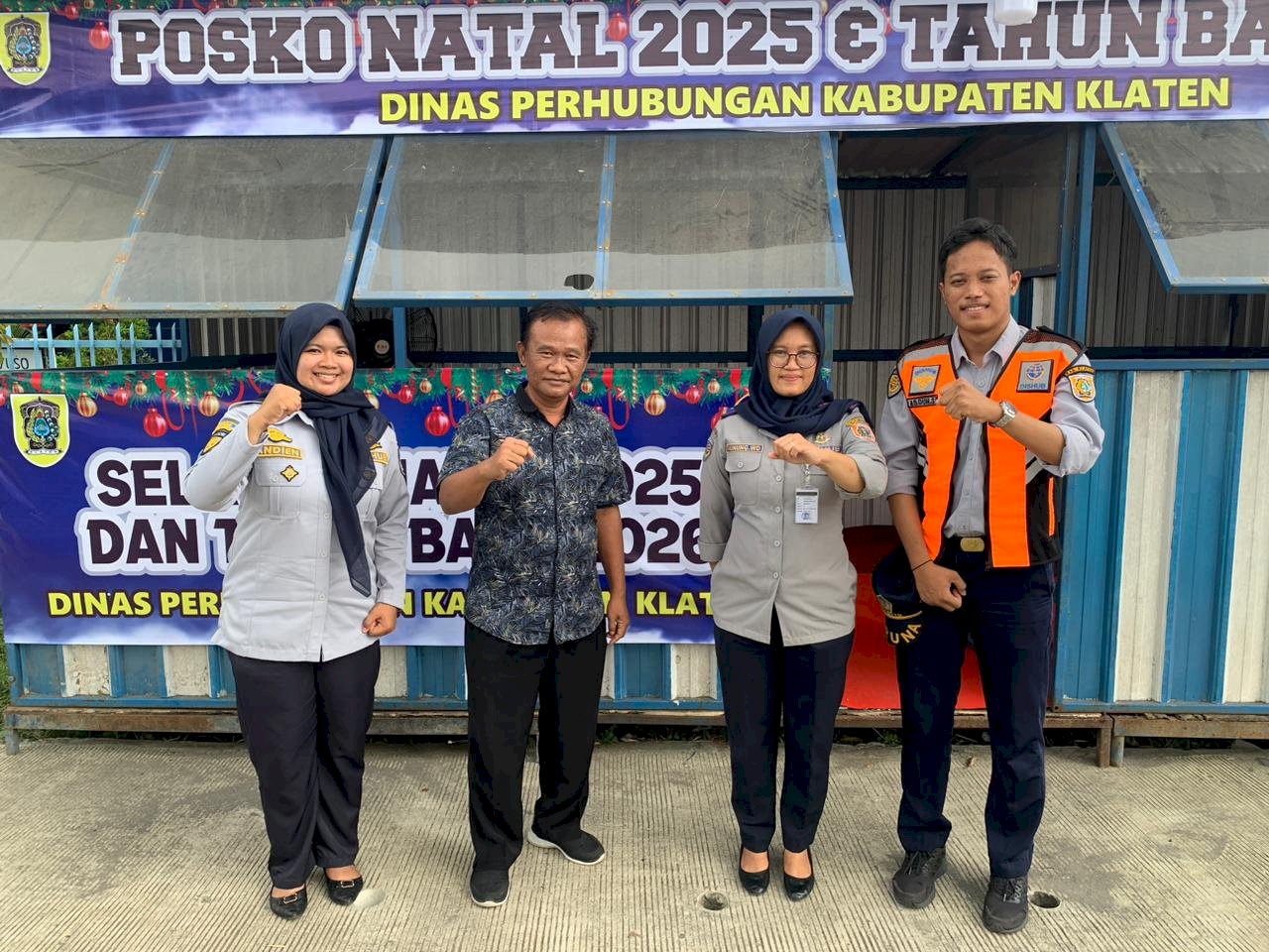 Kepala Dishub Klaten & Tim "Gaspol" Tinjau Posko Nataru