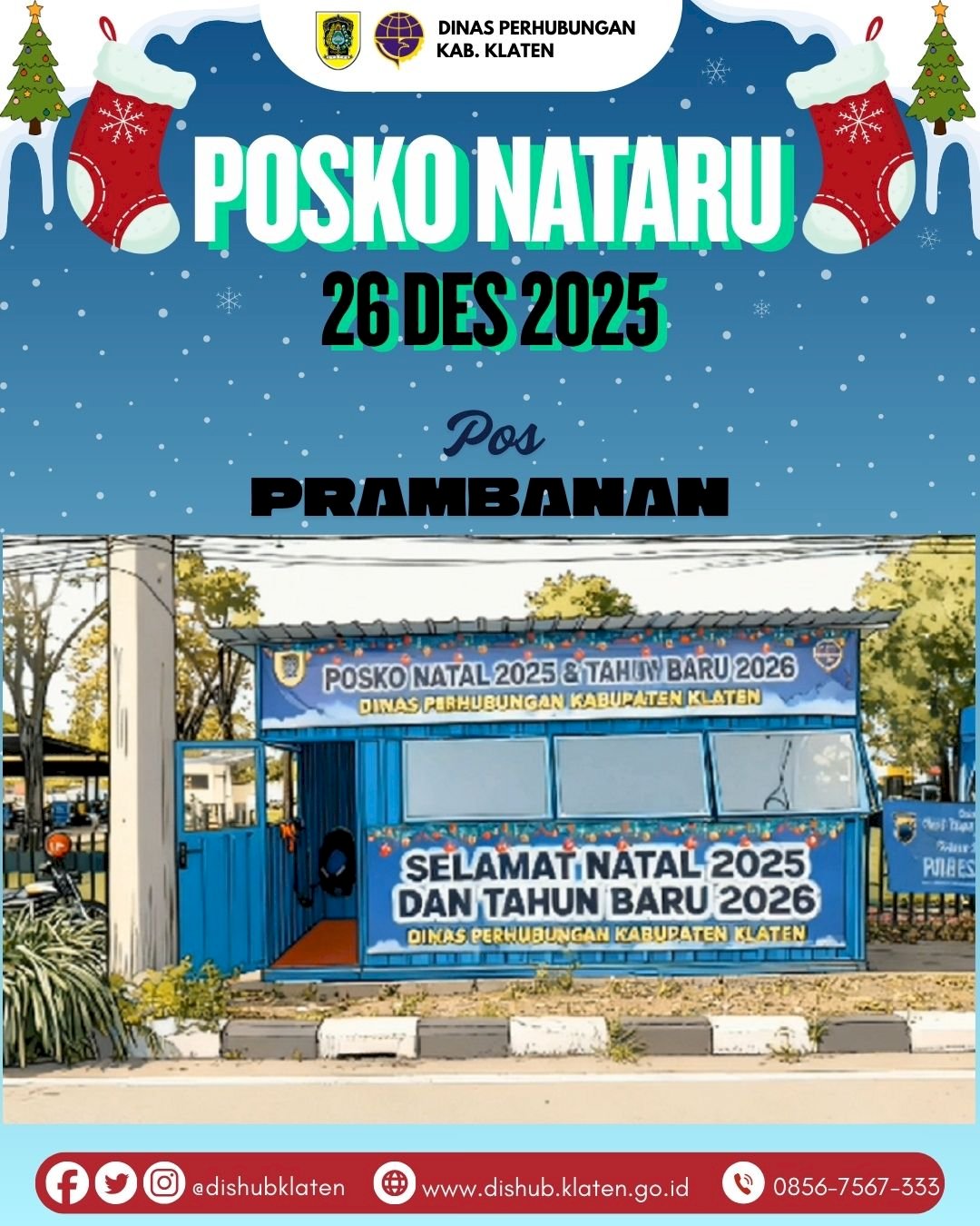 Posko Prambanan Ramai Lancar! Fauzi Lapor Arus Wisata Nataru Terkendali 