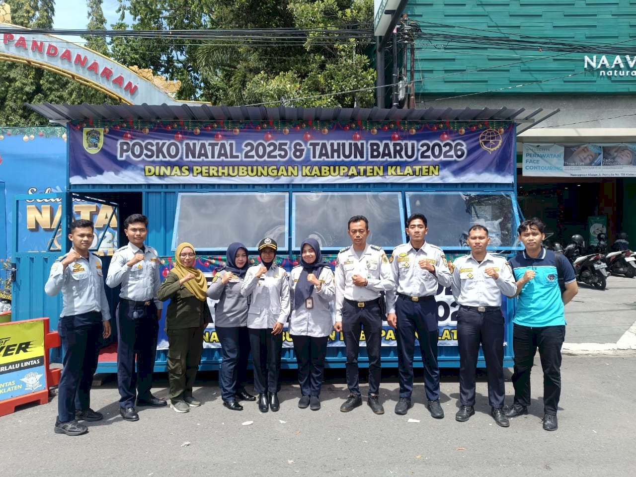 Management Trio Kompak! Wahyu, Ratna, Dhani Monitoring 4 Posko Nataru