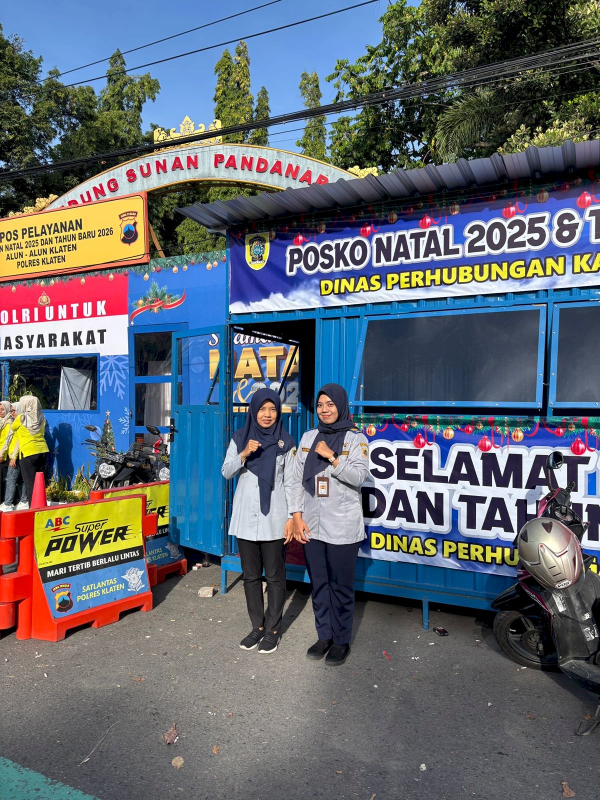 Management Trio Kompak! Wahyu, Ratna, Dhani Monitoring 4 Posko Nataru