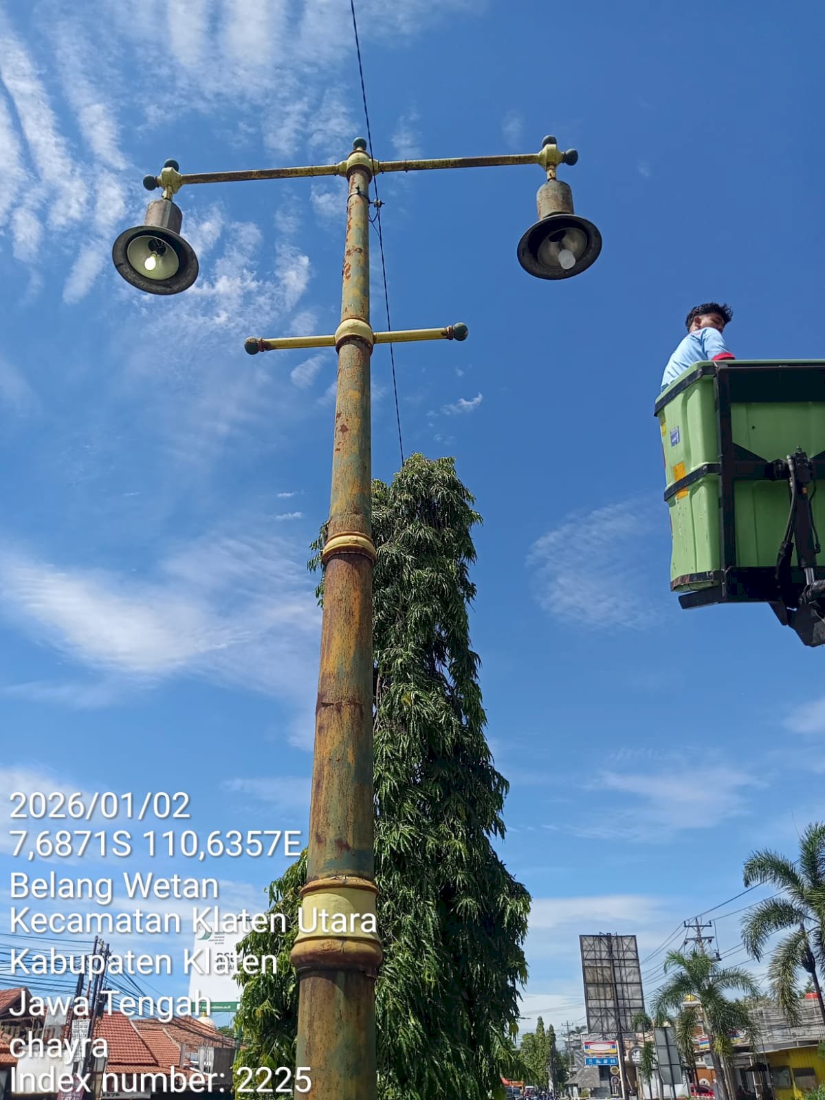 Perbaikan Lampu PJU Belang Wetan, Ruas Jogja-Solo 2 Januari 2026 