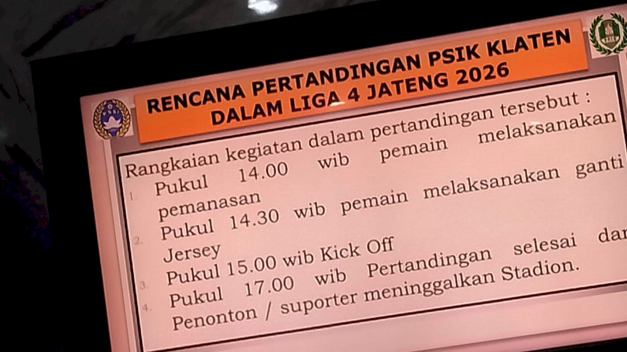 Dishub Klaten Siap Amankan Laga PSIK vs Wisesa FC di Stadion Trikoyo