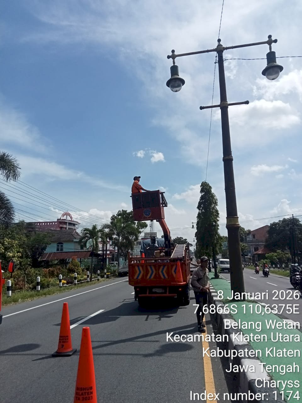 12 Titik Lampu PJU Jalan Nasional Mlese-Al Aqsho Diperbarui, Kharis Setiawan & Tim Dishub Gercep Upgrade Terangnya Klaten