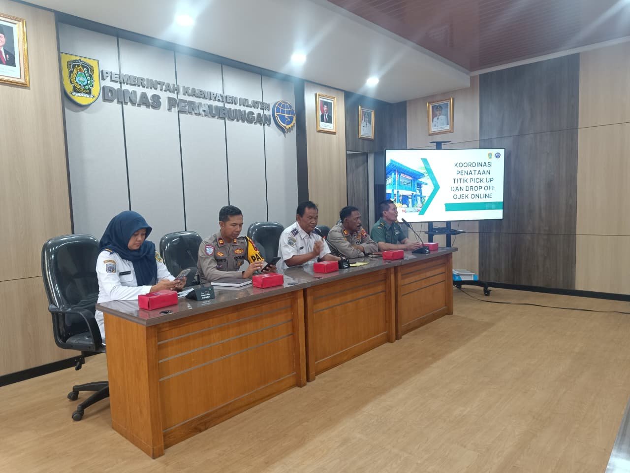 Rakor Penataan Pick Up & Drop Off Ojek Online Klaten Lancar!