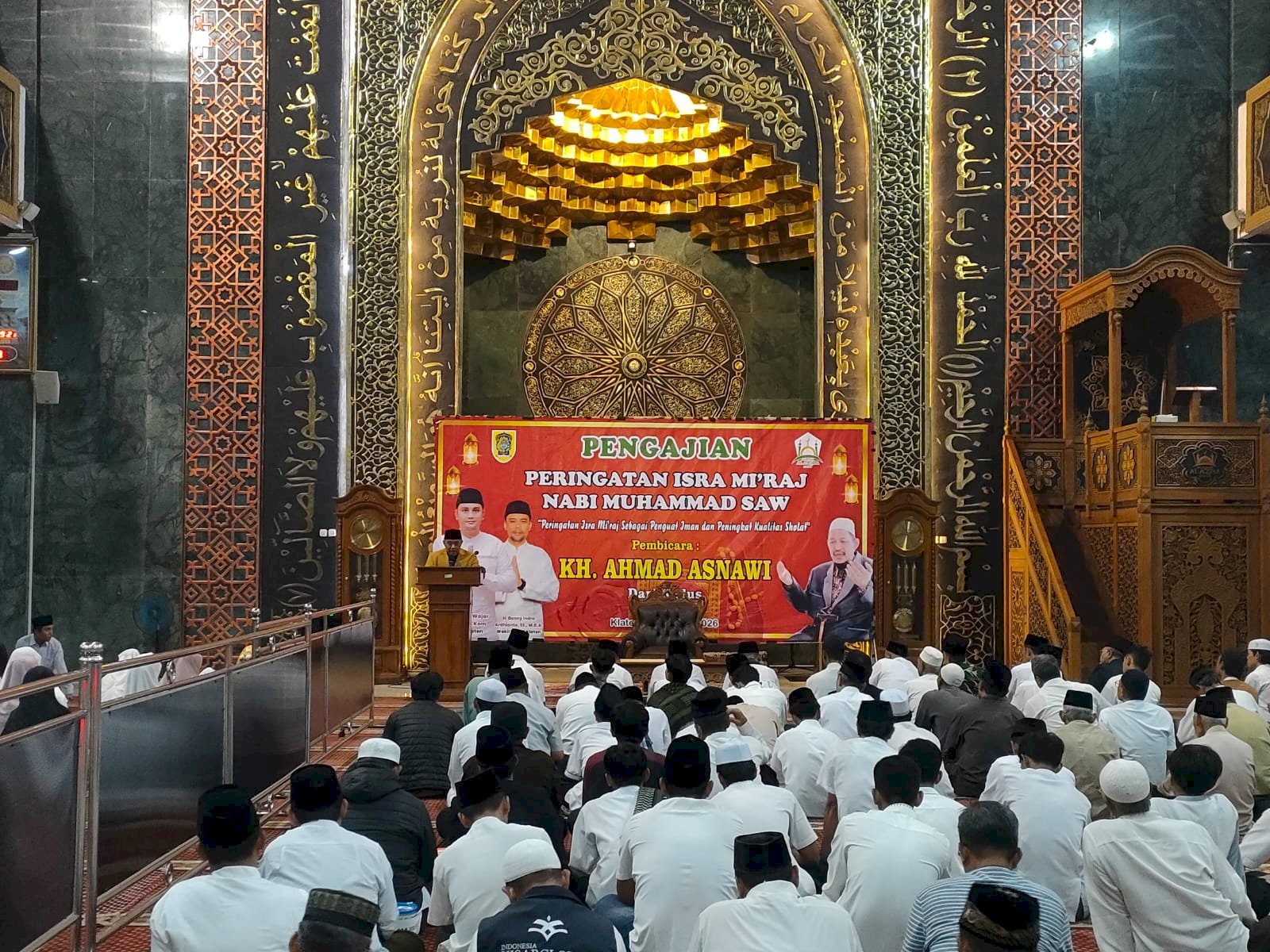 Menjaga Khidmat, Tim Dishub Klaten Amankan Pengajian Isra Mi'raj Masjid Al-Aqsha
