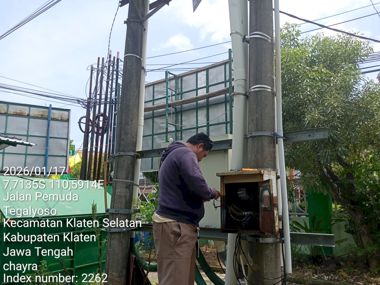 Gercep 2 Jam! Dishub Klaten Perbaiki PJU Mati Tegalyoso-Pemda Klaten Selatan