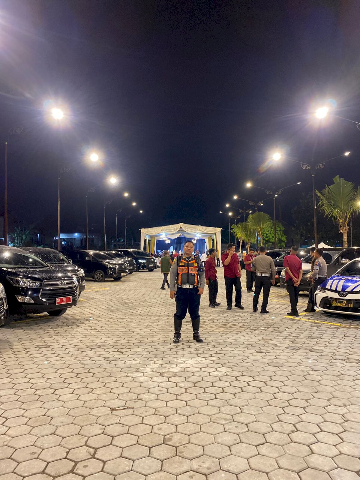 Pengawalan Bupati Klaten Peresmian Candi Plaosan Tahap 1 Bersama Menteri Kebudayaan