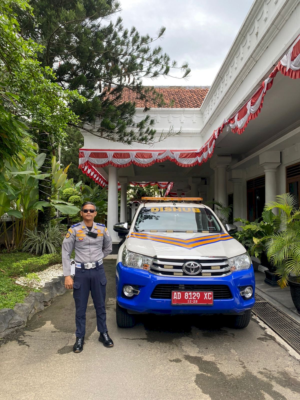 Pengawalan Bupati Klaten Peresmian Candi Plaosan Tahap 1 Bersama Menteri Kebudayaan