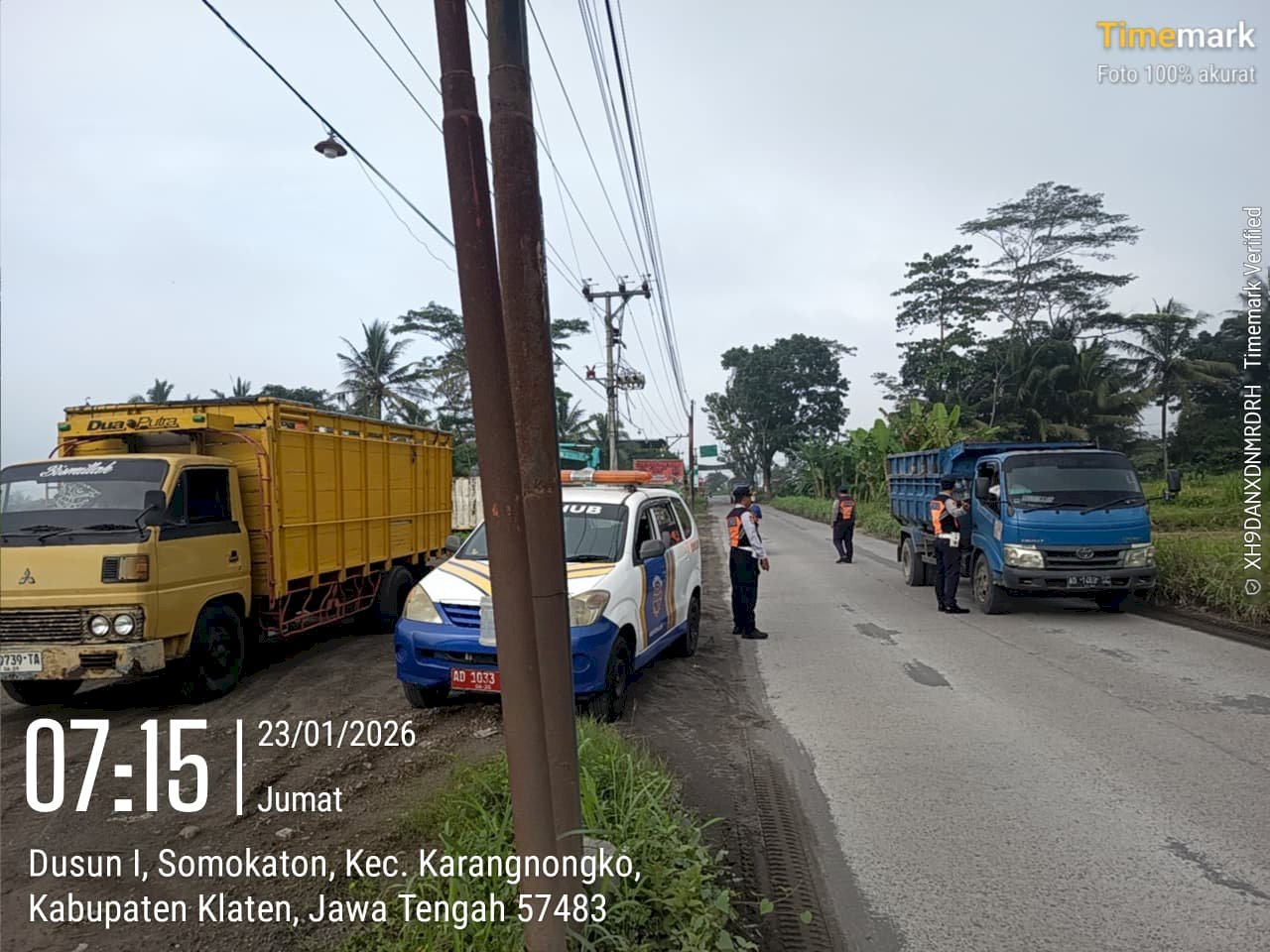 Pengawasan Angkutan Galian C di Pokoh-Menden-Kebonarum, Klaten - Dishub Klaten