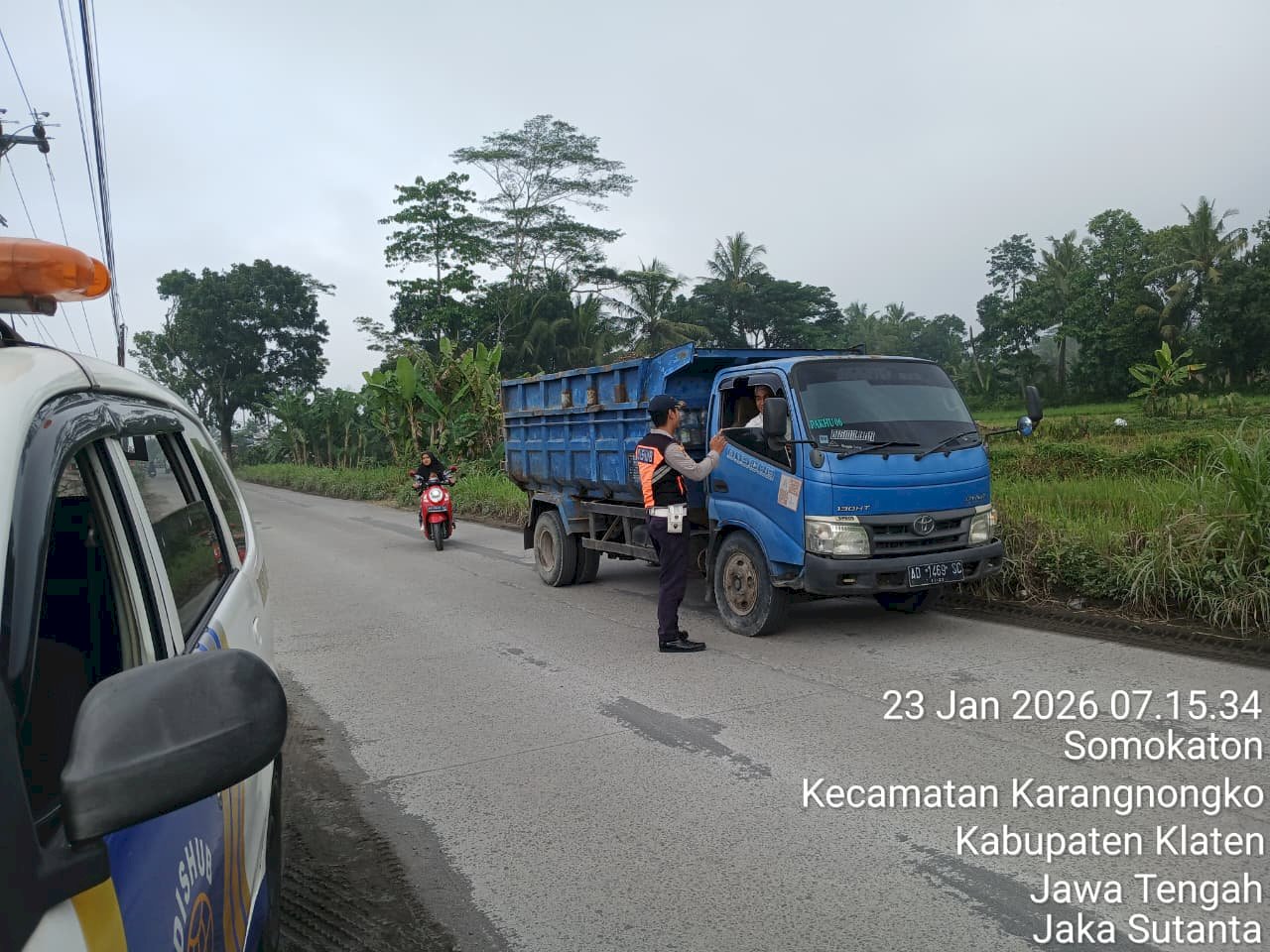 Pengawasan Angkutan Galian C di Pokoh-Menden-Kebonarum, Klaten - Dishub Klaten