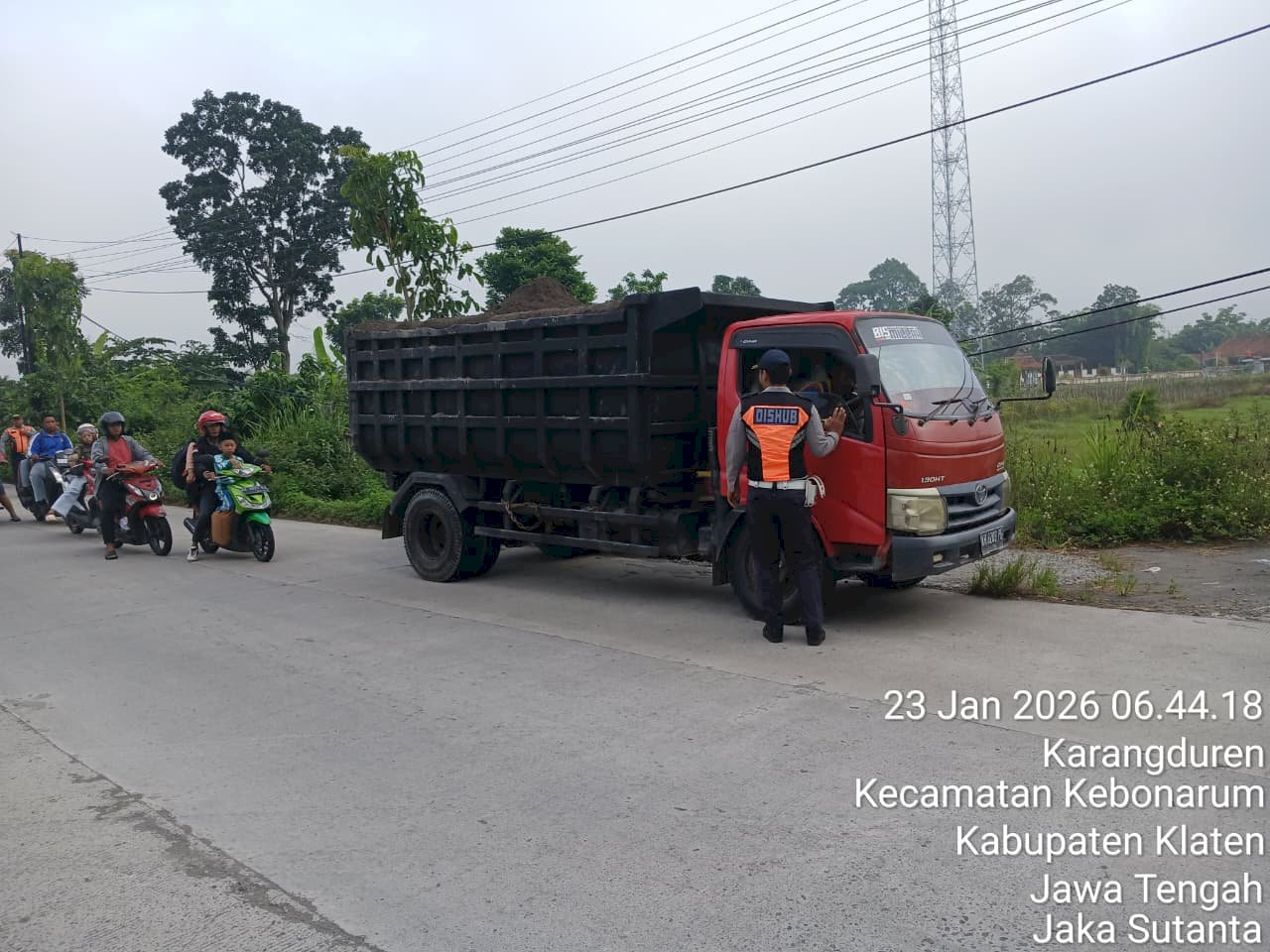 Pengawasan Angkutan Galian C di Pokoh-Menden-Kebonarum, Klaten - Dishub Klaten
